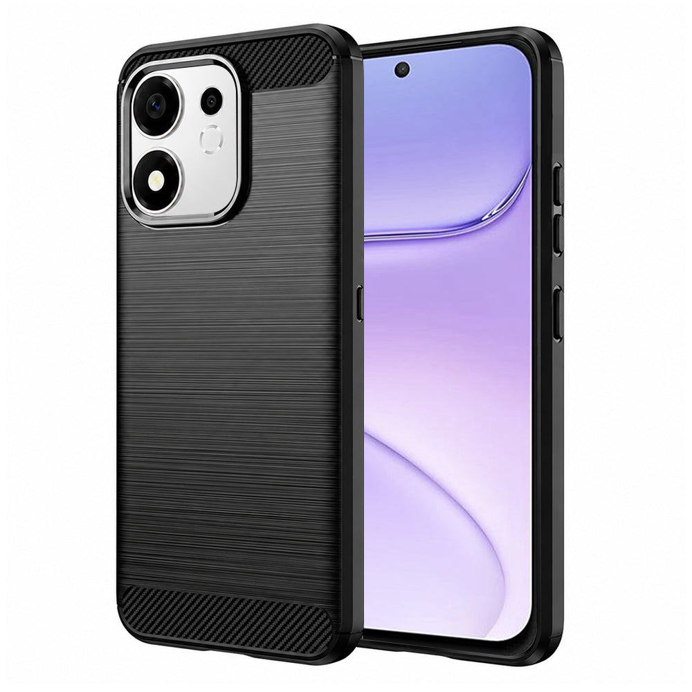 Θήκη για Honor 600 Smart, Techsuit, Carbon, Μαύρο