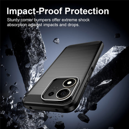 Θήκη για Honor 600 Smart, Techsuit, Carbon, Μαύρο