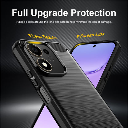 Θήκη για Honor 600 Smart, Techsuit, Carbon, Μαύρο