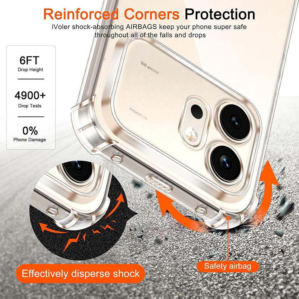 Θήκη για Honor 600, Techsuit, Shockproof Clear, Διαφανής