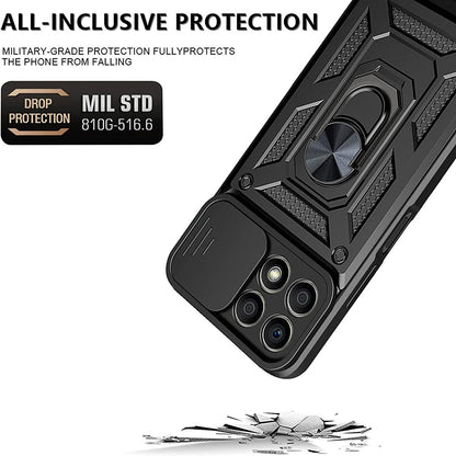 Case for Honor 70 Lite / X6 / X8 5G, Techsuit, CamShield, Black