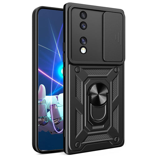 Case for Honor 70, Techsuit, CamShield, Black