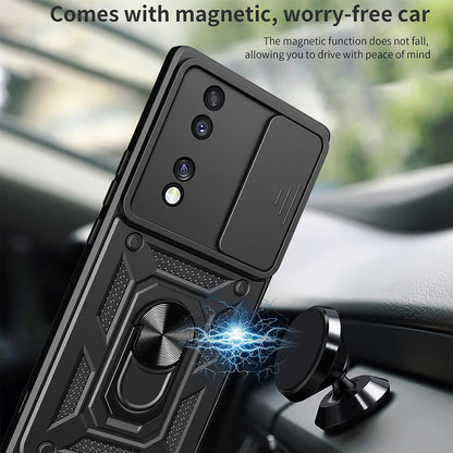 Θήκη για Honor 70, Techsuit, CamShield, Μαύρο
