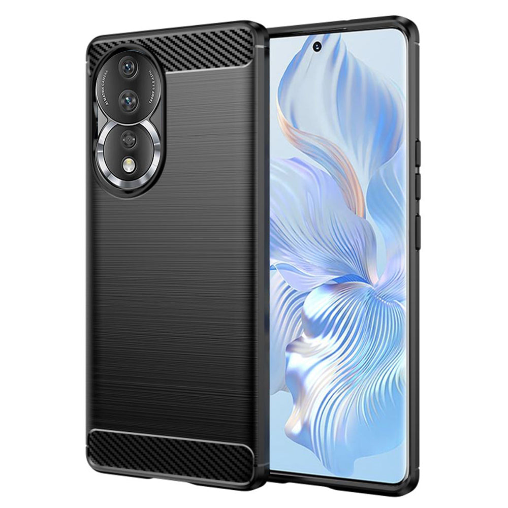 Θήκη για Honor 90 / 80, Techsuit, Carbon, Μαύρο