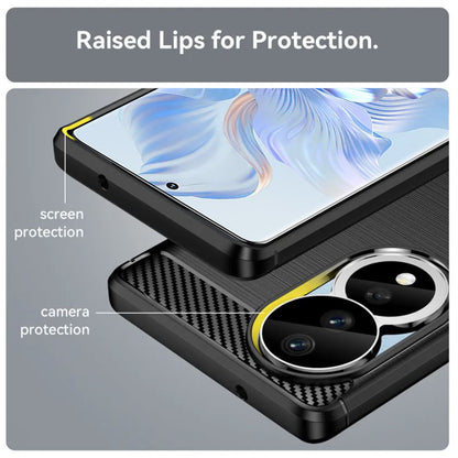 Θήκη για Honor 90 / 80, Techsuit, Carbon, Μαύρο