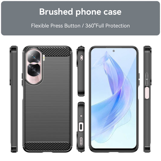 Θήκη για Honor 90 Lite, Techsuit, Carbon, Μαύρο