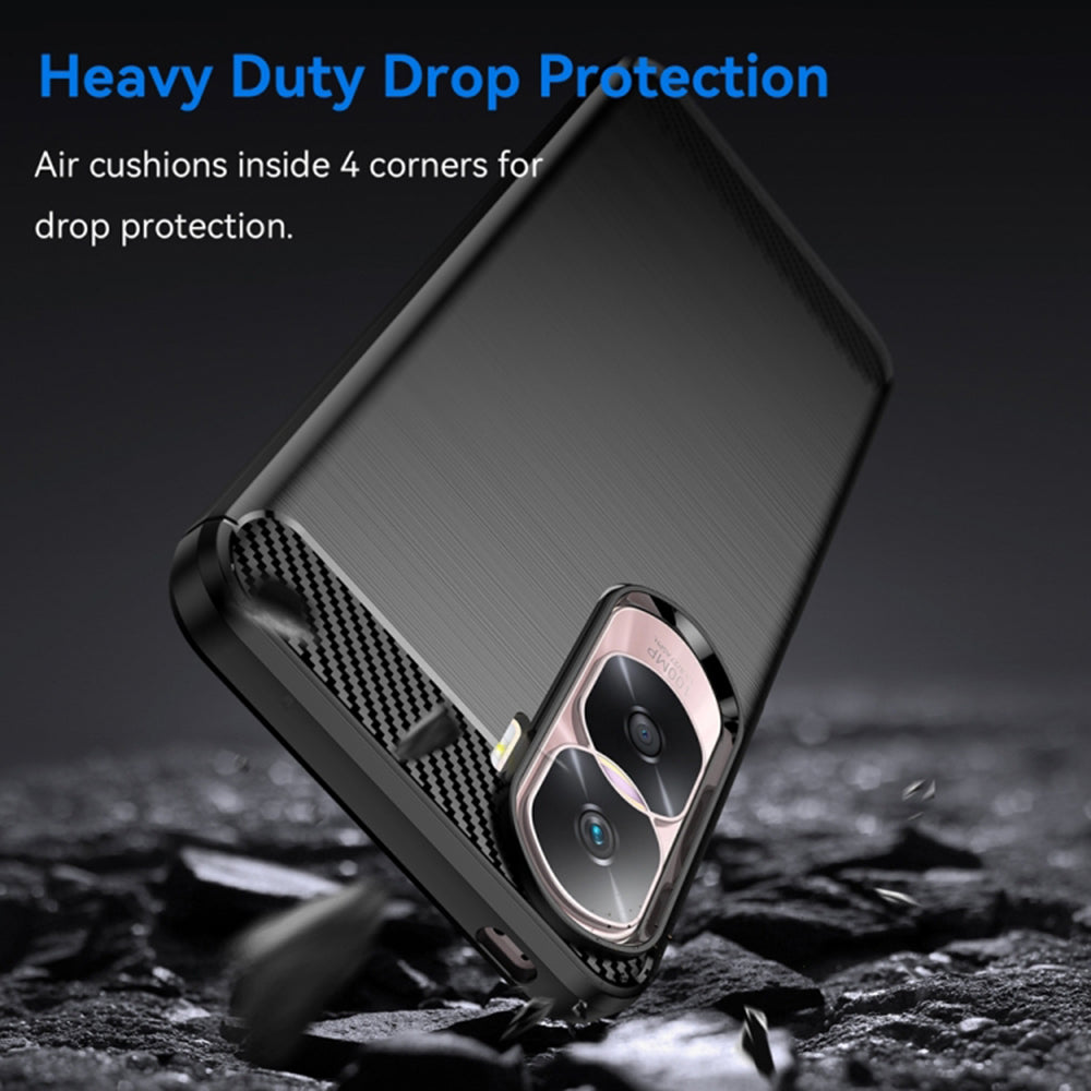 Case for Honor 90 Lite, Techsuit, Carbon, Black