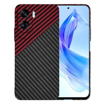 Θήκη για Honor 90 Lite, Techsuit, Carbonite FiberShell, Μαύρο Κόκκινο
