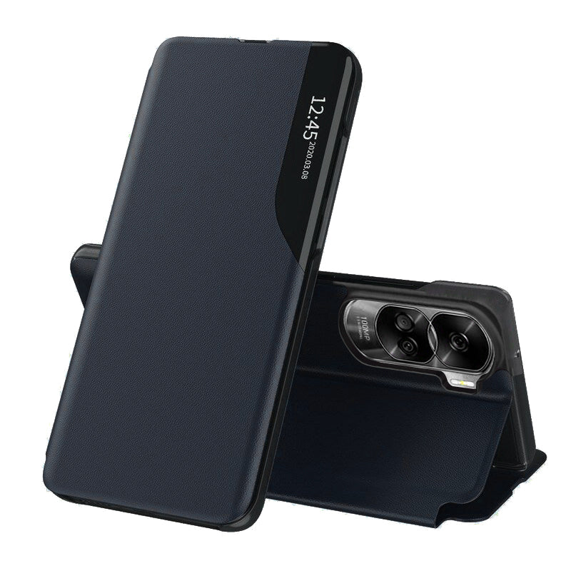 Case for Honor 90 Lite, Techsuit, eFold, Dark Blue