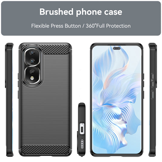 Θήκη για Honor 90 Pro / 80 Pro, Techsuit, Καρμπόν, Μαύρη