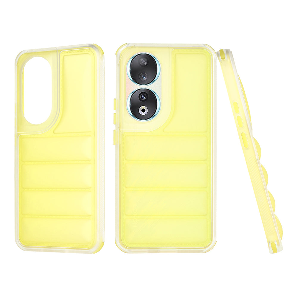 Θήκη για Honor 90, Techsuit, Wave Shield, Κίτρινη