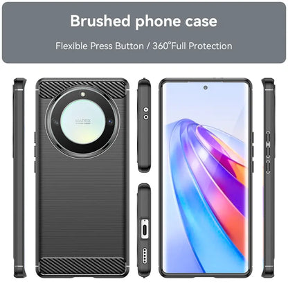 Θήκη για Honor Magic5 Lite, Techsuit, Carbon, Μαύρο