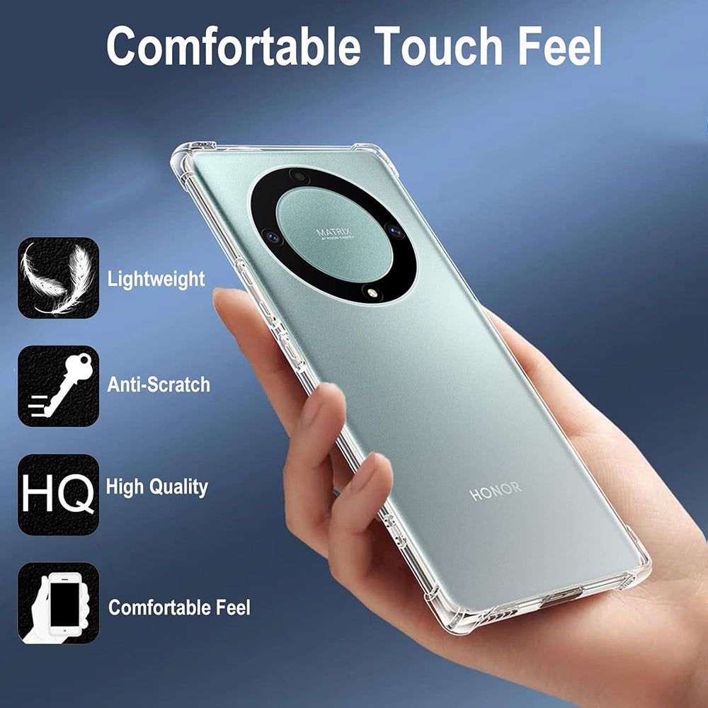 Θήκη για Honor Magic5 Lite, Techsuit, Ανθεκτική σε Κρούσεις Διαφανής, Διάφανη