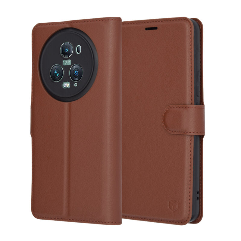 Θήκη για Honor Magic5 Pro, Techsuit, Leather Folio, Καφέ