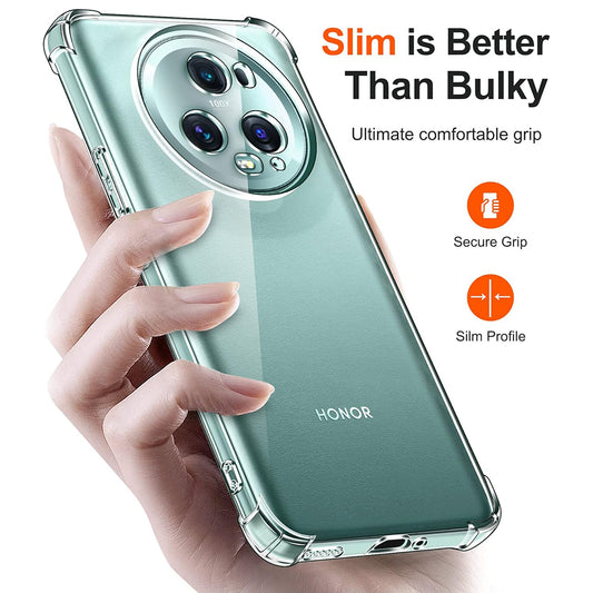 Case for Honor Magic5 Pro, Techsuit, Shockproof Clear, Transparent