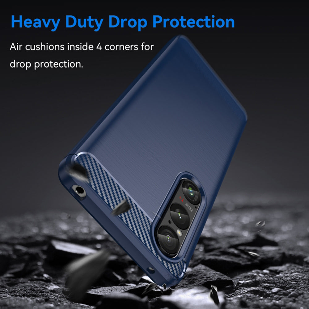 Θήκη για Honor Magic6 Lite, Techsuit, Καρμπόν, Μπλε