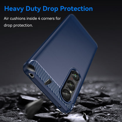 Θήκη για Honor Magic6 Lite, Techsuit, Καρμπόν, Μπλε