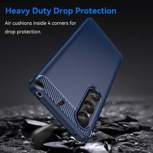 Θήκη για Honor Magic6 Lite, Techsuit, Καρμπόν, Μπλε