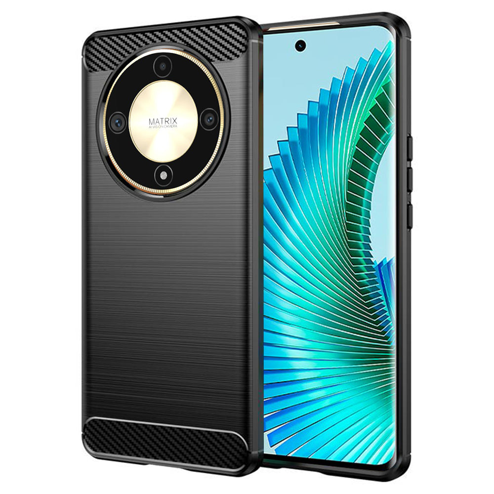 Θήκη για Honor Magic6 Lite, Techsuit, Carbon, Μαύρο