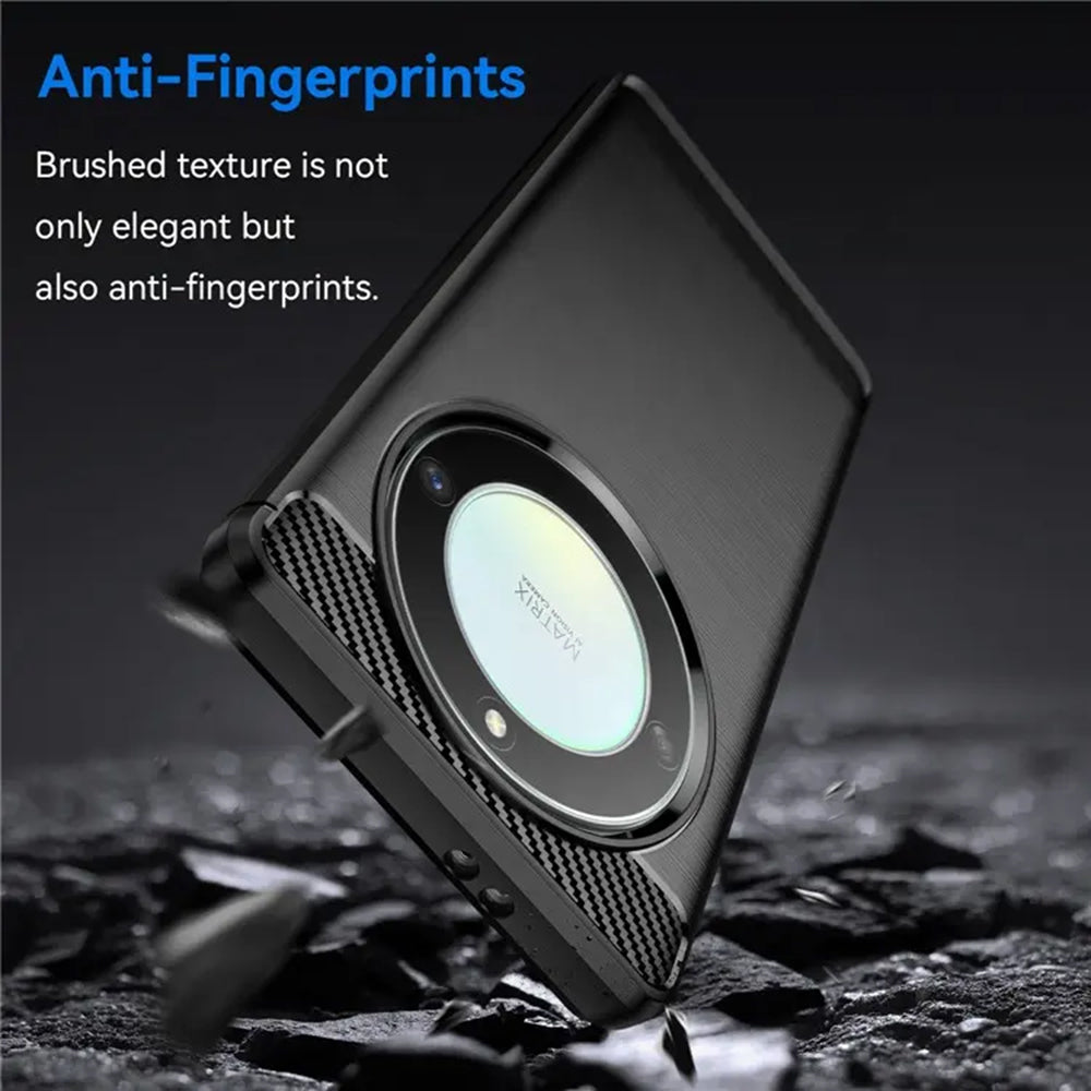 Θήκη για Honor Magic6 Lite, Techsuit, Carbon, Μαύρο