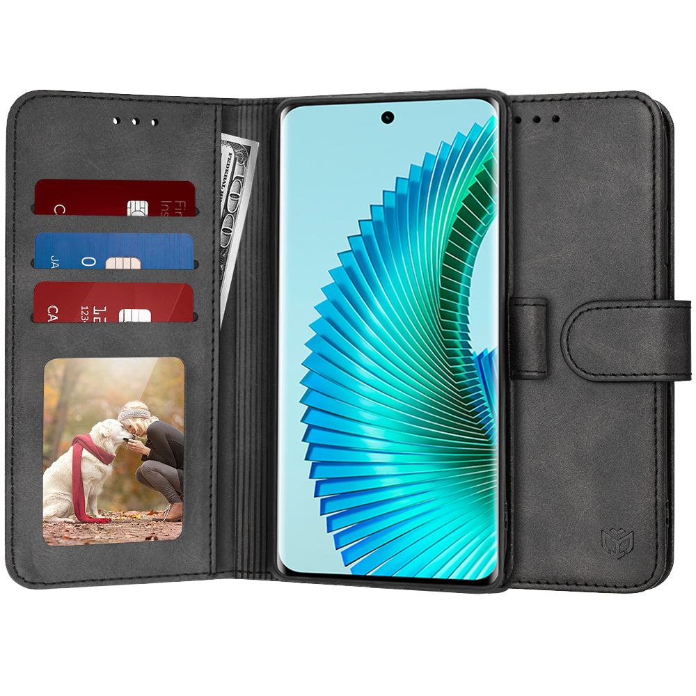 Θήκη για Honor Magic6 Lite, Techsuit, Diary Book, Μαύρο