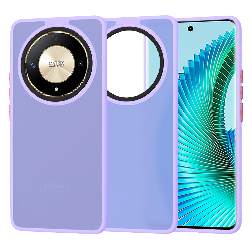 Θήκη για Honor Magic6 Lite, Techsuit, HaloFrost, Ανοιχτό Μωβ