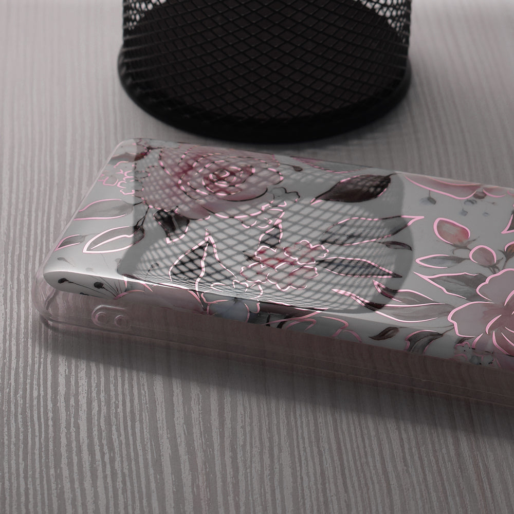 Θήκη για Honor Magic6 Lite, Techsuit, Marble, Λευκό