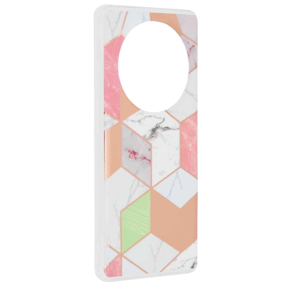 Θήκη για Honor Magic6 Lite, Techsuit, Marble, Μωβ