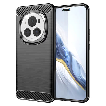 Θήκη για Honor Magic6 Pro, Techsuit, Carbon, Μαύρο