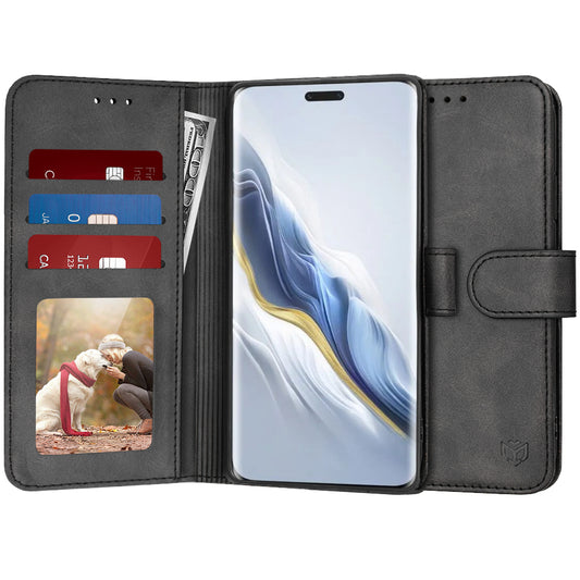 Θήκη για Honor Magic6 Pro, Techsuit, Diary Book, Μαύρο