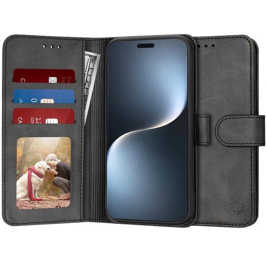 Θήκη για Honor Magic7 Pro, Techsuit, Diary Book, Μαύρη