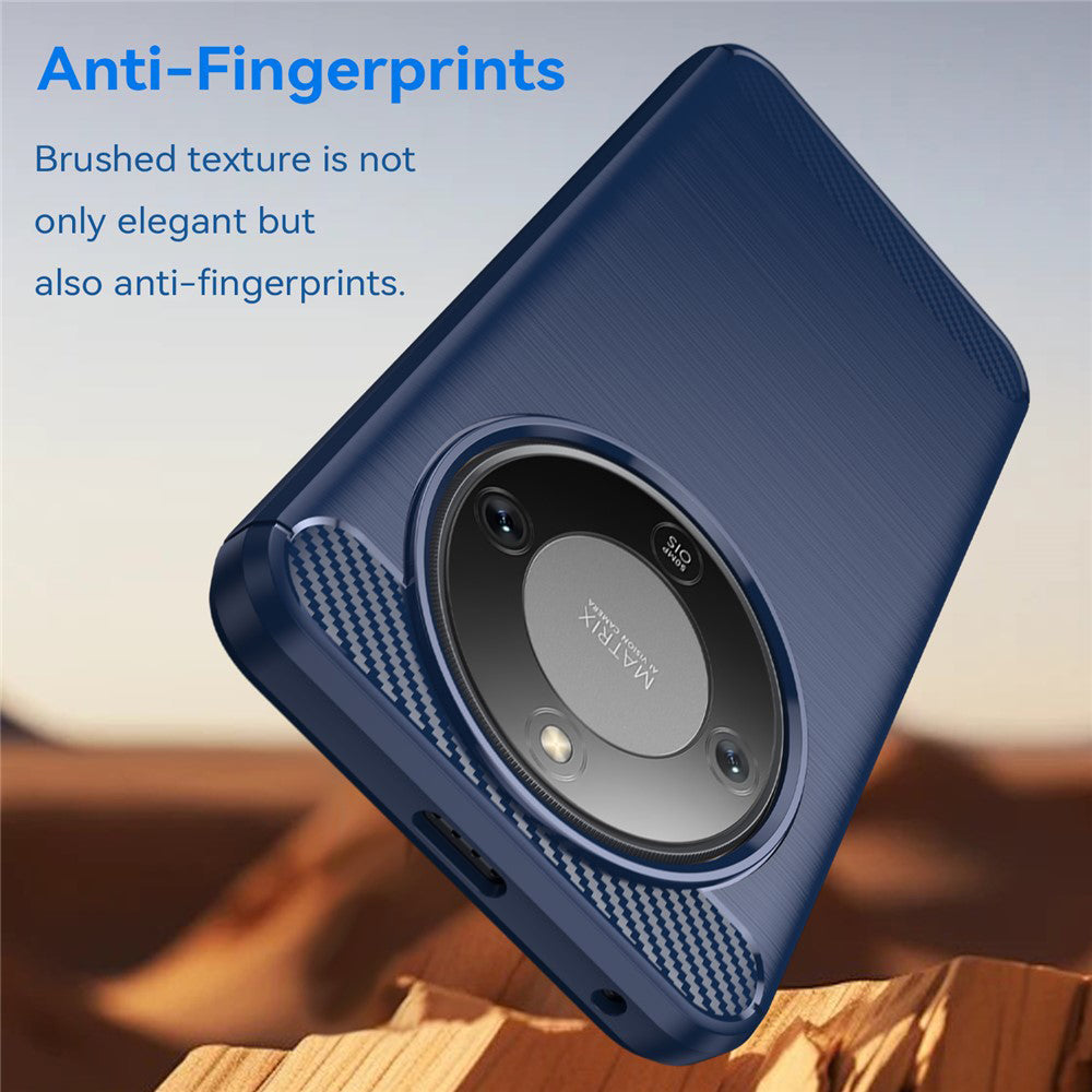 Θήκη για Honor Magic8 Lite, Techsuit, Καρμπόν, Μπλε