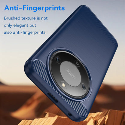 Θήκη για Honor Magic8 Lite, Techsuit, Καρμπόν, Μπλε