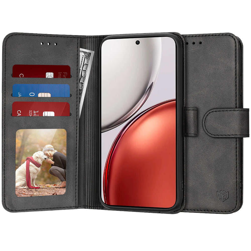 Θήκη για Honor Magic8 Lite, Techsuit, Diary Book, Μαύρη