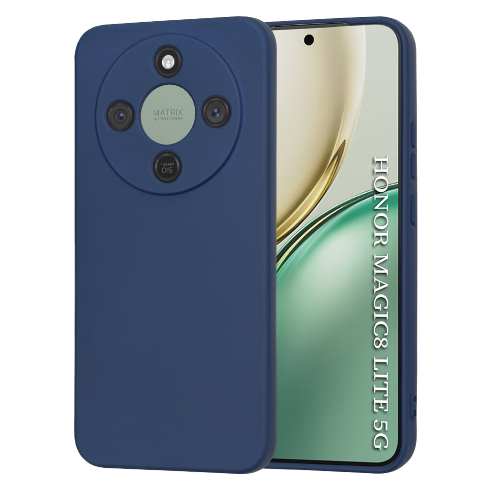 Θήκη για Honor Magic8 Lite, Techsuit, SoftFlex, Μπλε Ναυτικό