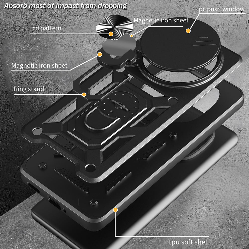 Θήκη για Honor Magic8 Pro, Techsuit, CamShield, Χρυσή