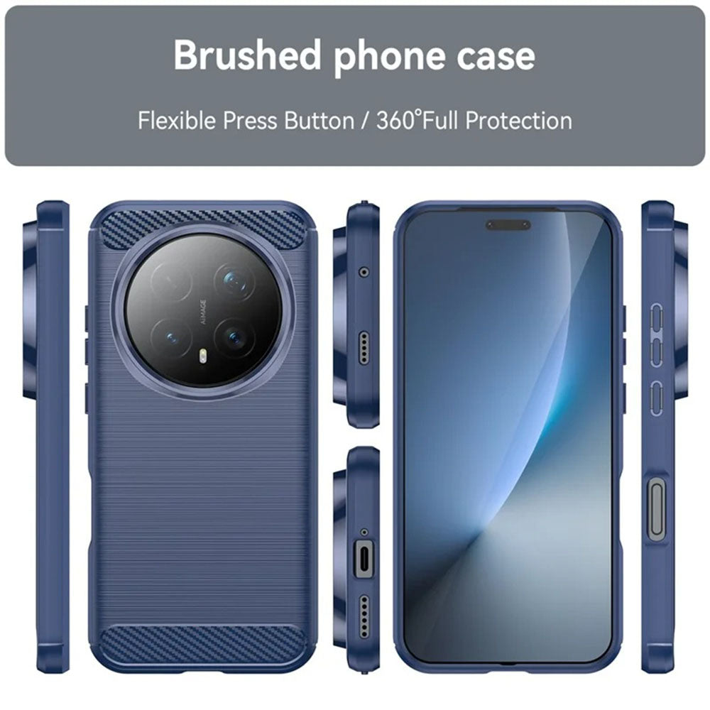Θήκη για Honor Magic8 Pro, Techsuit, Καρμπόν, Μπλε