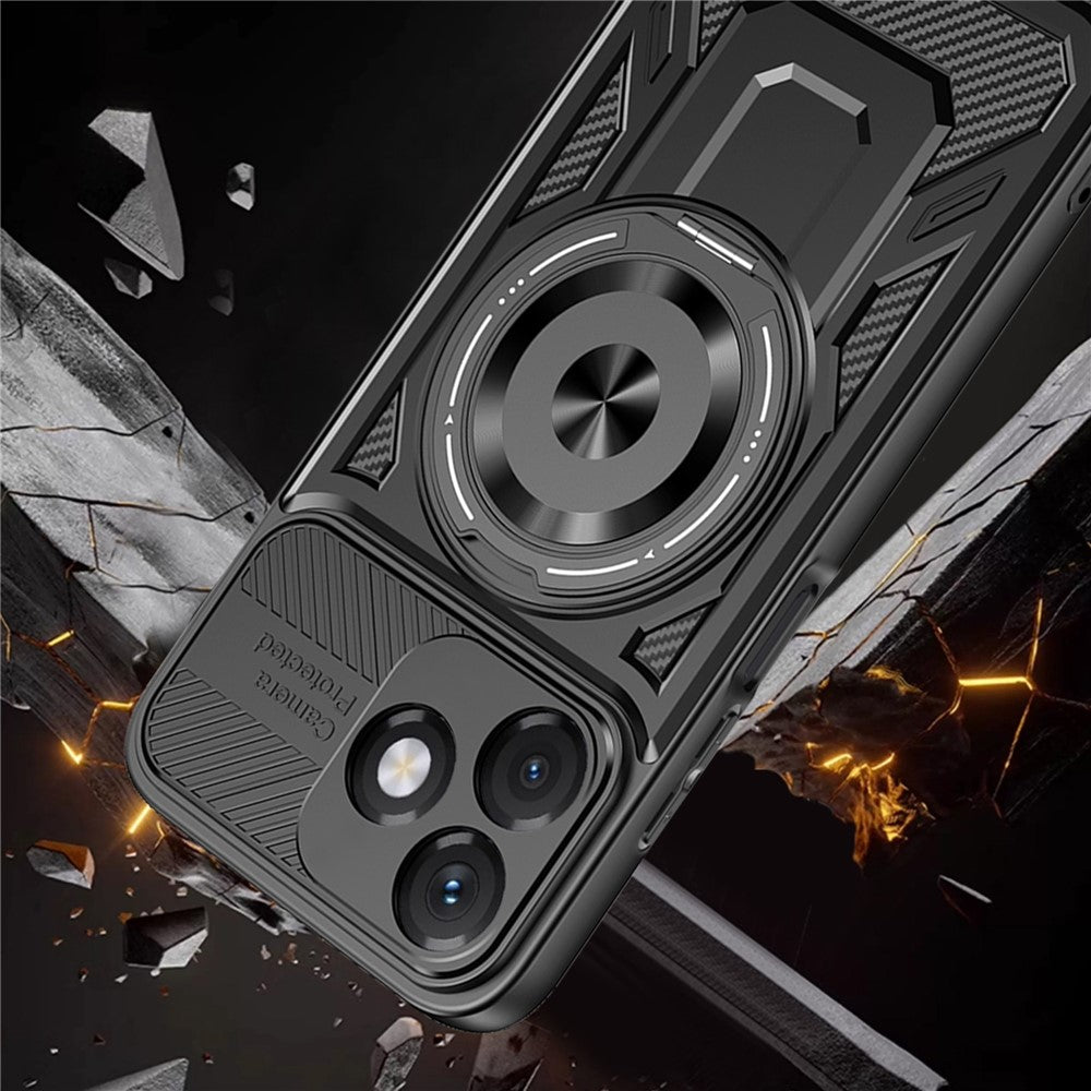 Case for Honor X5c Plus, Techsuit, RuggedCam, Black
