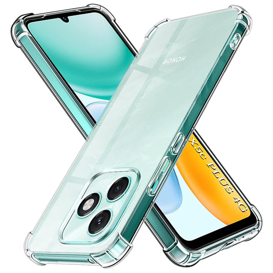 Θήκη για Honor X5c Plus, Techsuit, Ανθεκτική σε Κρούσεις Διαφανής, Διάφανη