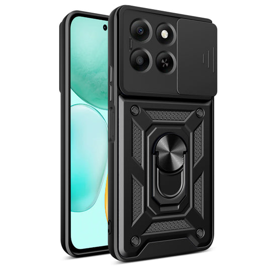 Θήκη για Honor X6c, Techsuit, CamShield, Μαύρη