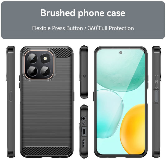 Θήκη για Honor X6c, Techsuit, Carbon, Μαύρο