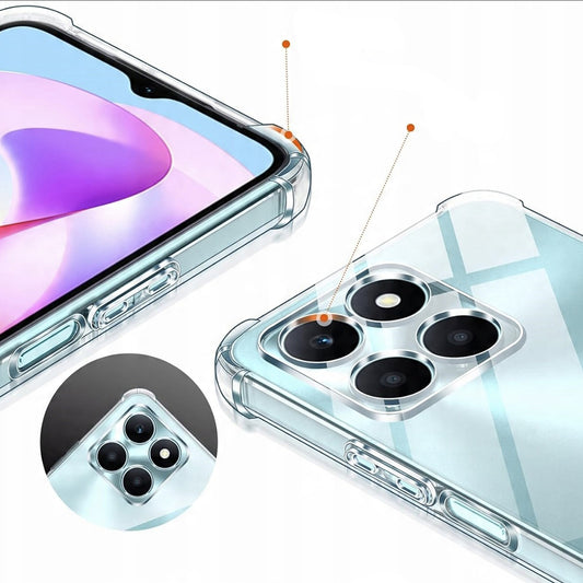 Θήκη για Honor X6c, Techsuit, Ανθεκτική σε Κρούσεις Διαφανής, Διάφανη