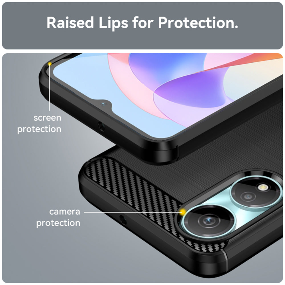 Θήκη για Honor X7b 5G / 90 Smart / X7b 4G, Techsuit, Carbon, Μαύρο