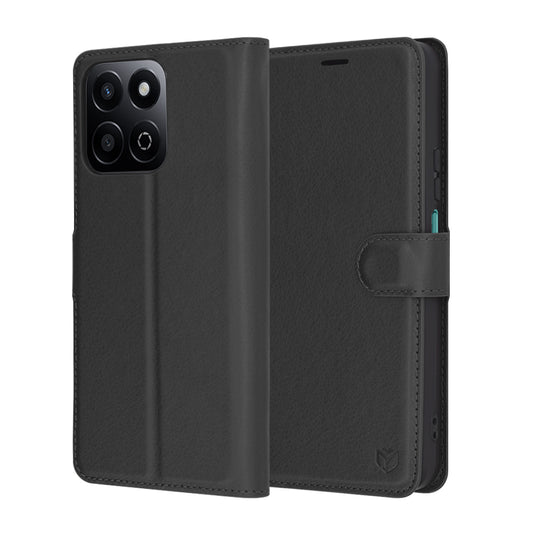 Θήκη για Honor X7c / 200 Smart, Techsuit, Δερμάτινο Φολιο, Μαύρο