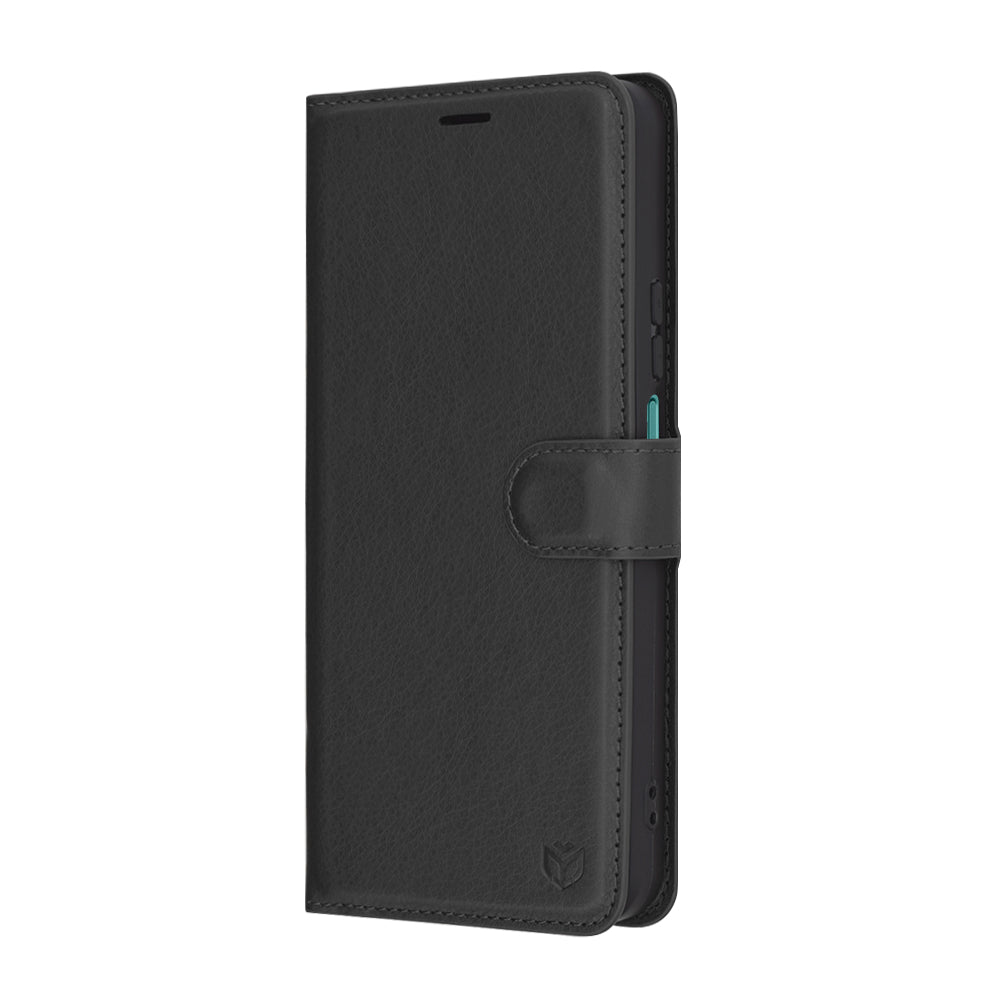 Case for Honor X7c / 200 Smart, Techsuit, Leather Folio, Black