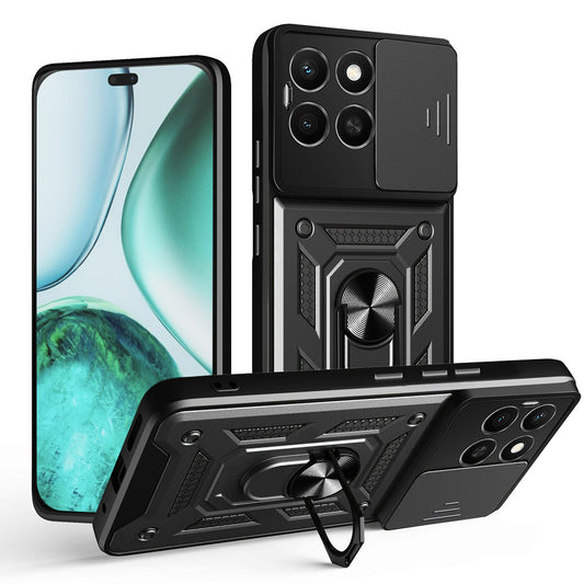 Θήκη για Honor X8c, Techsuit, CamShield, Μαύρο
