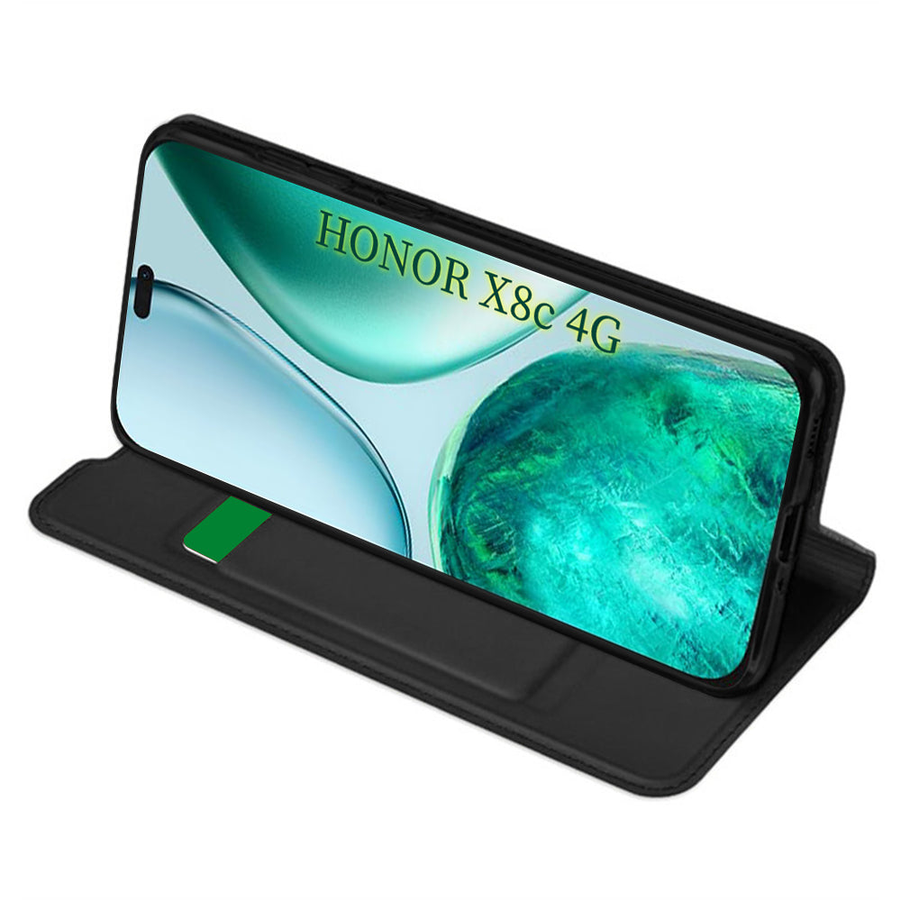 Θήκη για Honor X8c, Techsuit, Magskin Book, Μαύρη