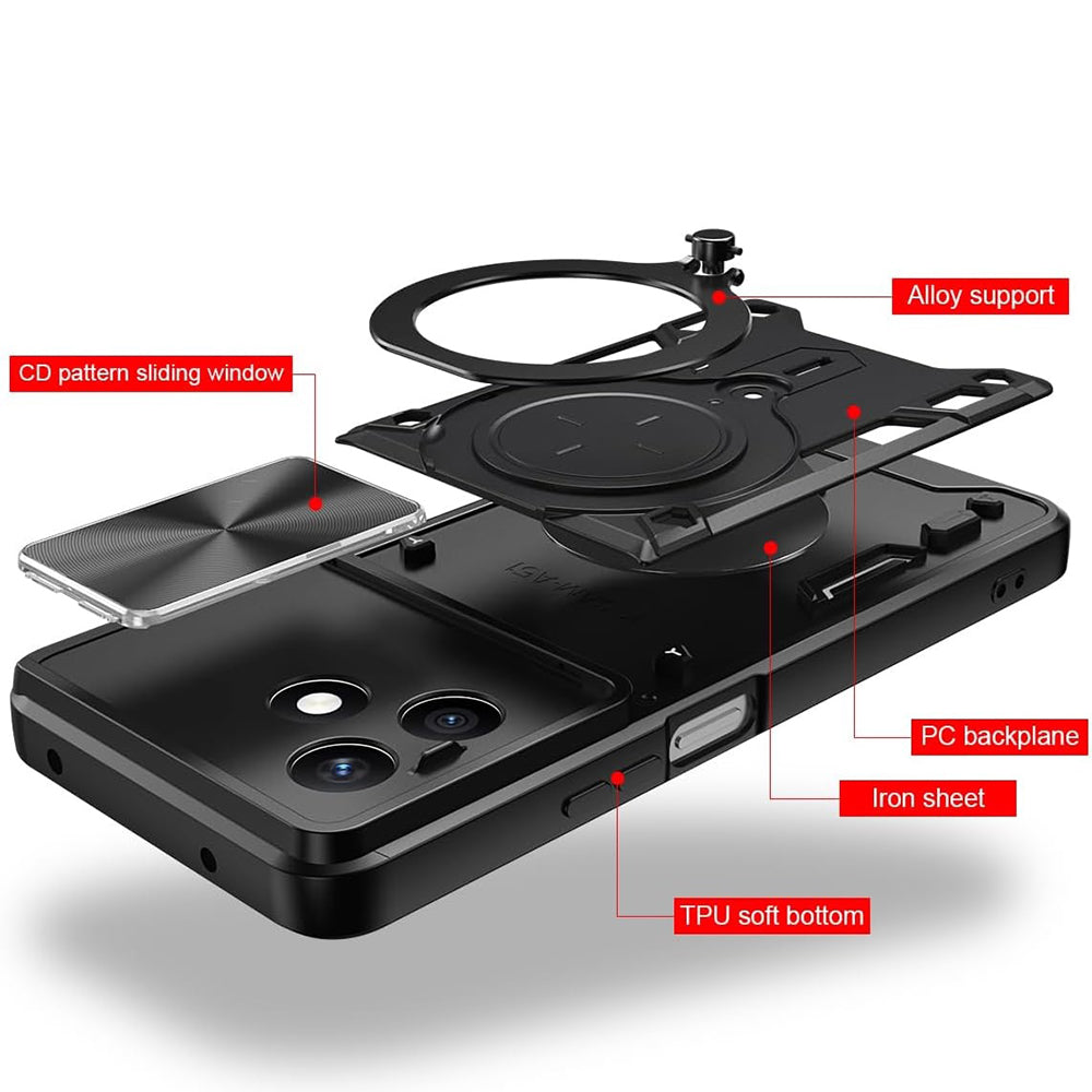 Θήκη για Honor X8d, Techsuit, CamGuard Pro, Μπλε