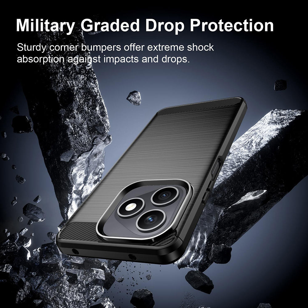 Θήκη για Honor X8d, Techsuit, Carbon, Μαύρο