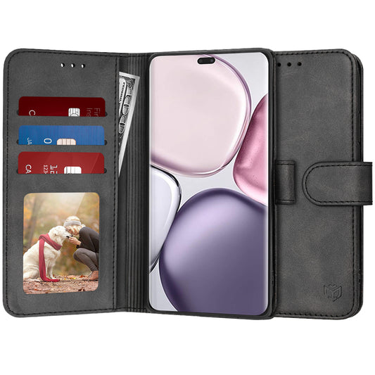 Θήκη για Honor X9c / Magic7 Lite, Techsuit, Diary Book, Μαύρη